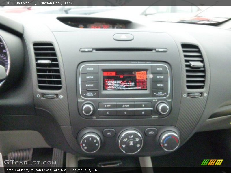 Crimson Red / Black 2015 Kia Forte EX