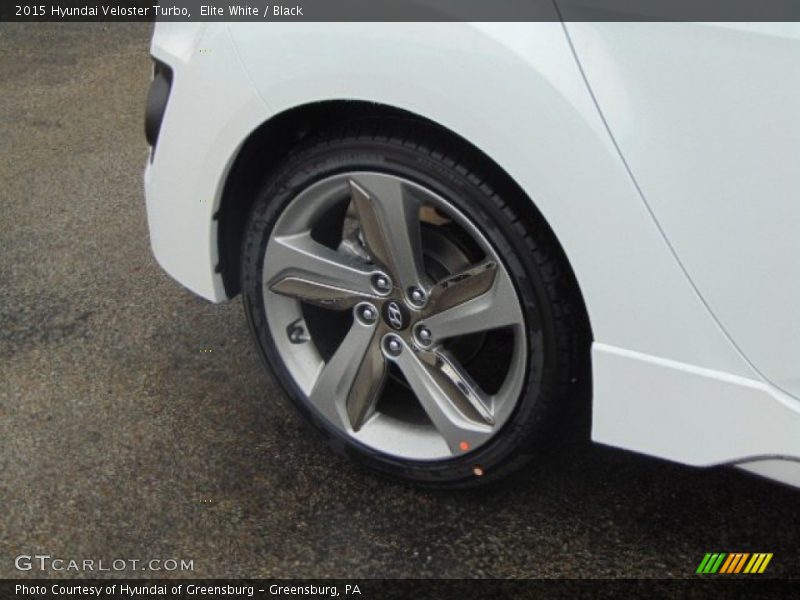 Elite White / Black 2015 Hyundai Veloster Turbo