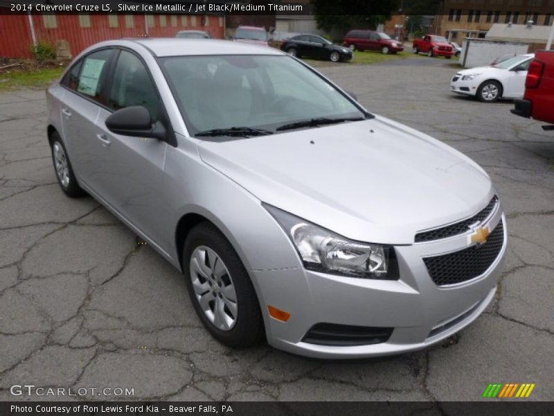 Silver Ice Metallic / Jet Black/Medium Titanium 2014 Chevrolet Cruze LS