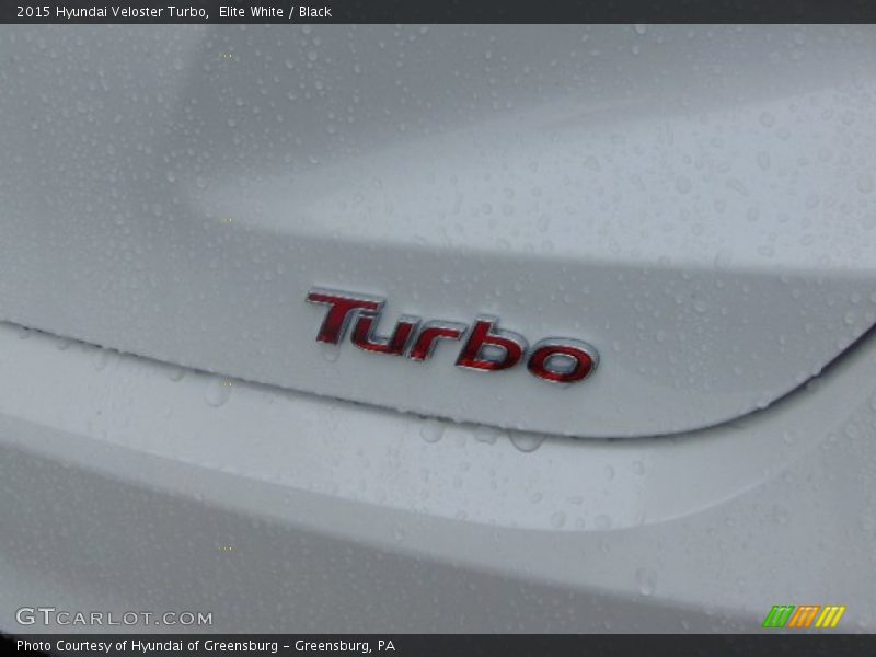 Elite White / Black 2015 Hyundai Veloster Turbo
