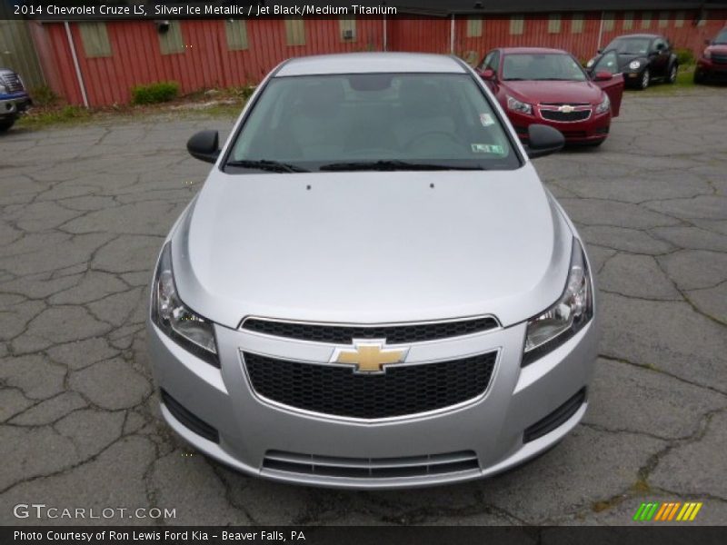 Silver Ice Metallic / Jet Black/Medium Titanium 2014 Chevrolet Cruze LS