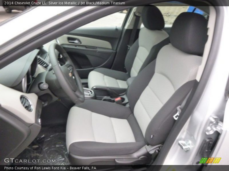 Silver Ice Metallic / Jet Black/Medium Titanium 2014 Chevrolet Cruze LS