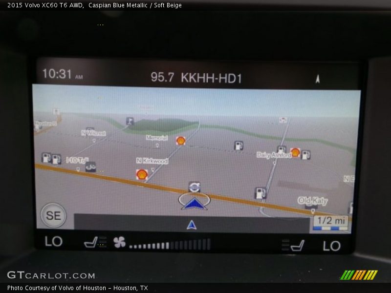 Caspian Blue Metallic / Soft Beige 2015 Volvo XC60 T6 AWD