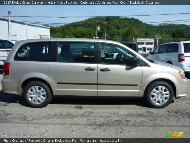 Cashmere / Sandstone Pearl Coat / Black/Light Graystone 2015 Dodge Grand Caravan American Value Package