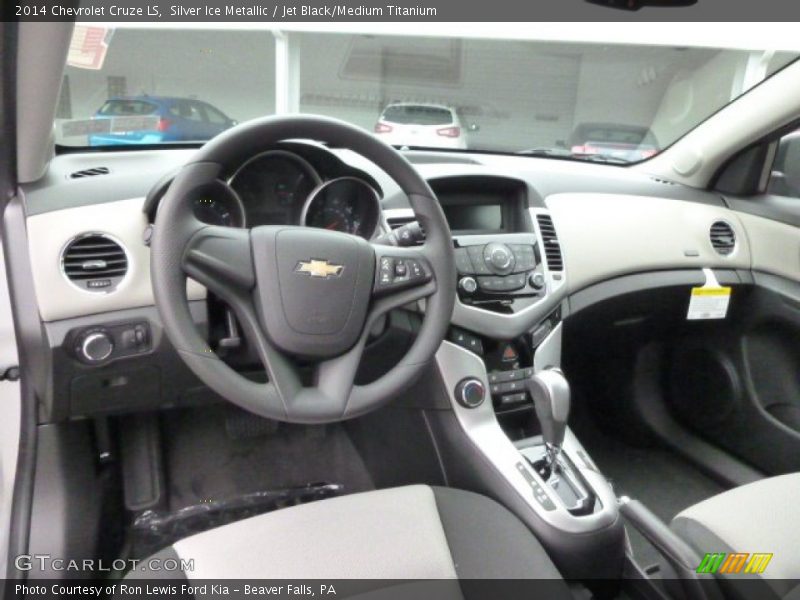 Silver Ice Metallic / Jet Black/Medium Titanium 2014 Chevrolet Cruze LS