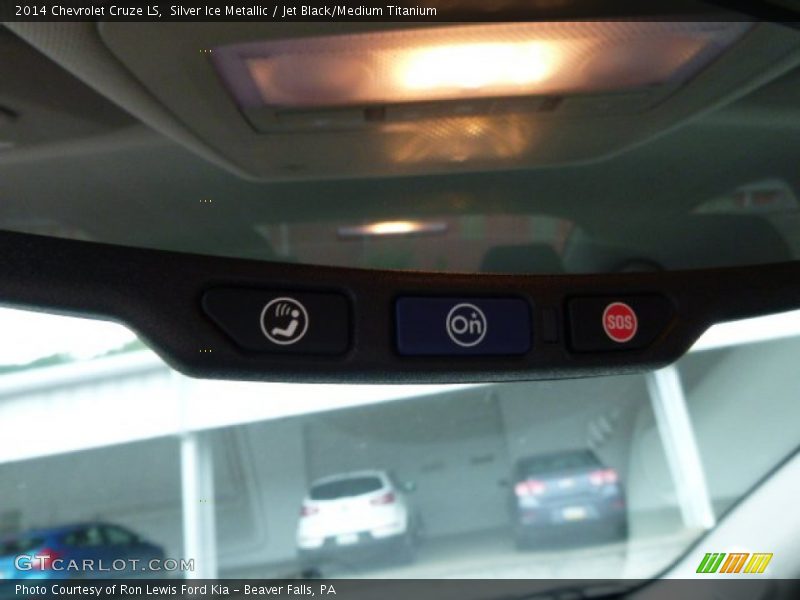 Silver Ice Metallic / Jet Black/Medium Titanium 2014 Chevrolet Cruze LS