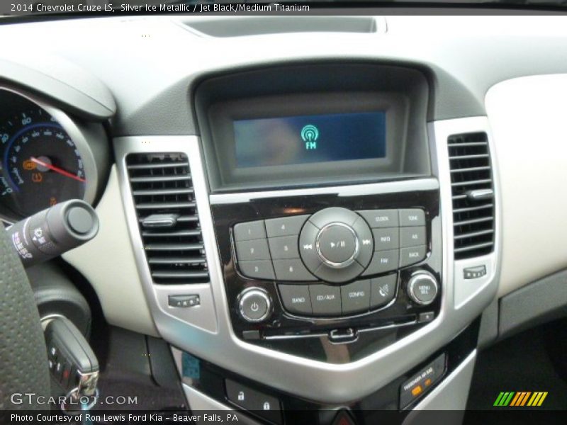 Silver Ice Metallic / Jet Black/Medium Titanium 2014 Chevrolet Cruze LS