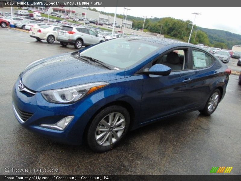 Windy Sea Blue / Gray 2015 Hyundai Elantra SE Sedan