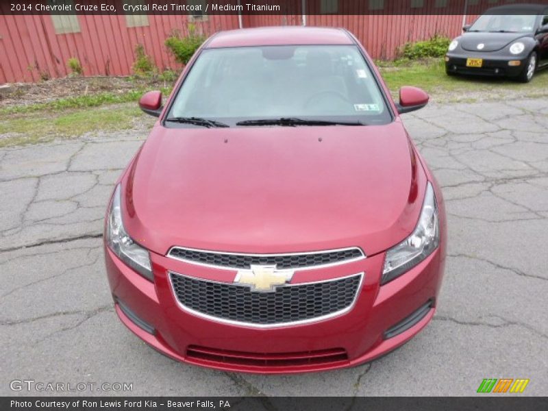 Crystal Red Tintcoat / Medium Titanium 2014 Chevrolet Cruze Eco