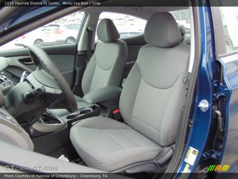 Windy Sea Blue / Gray 2015 Hyundai Elantra SE Sedan