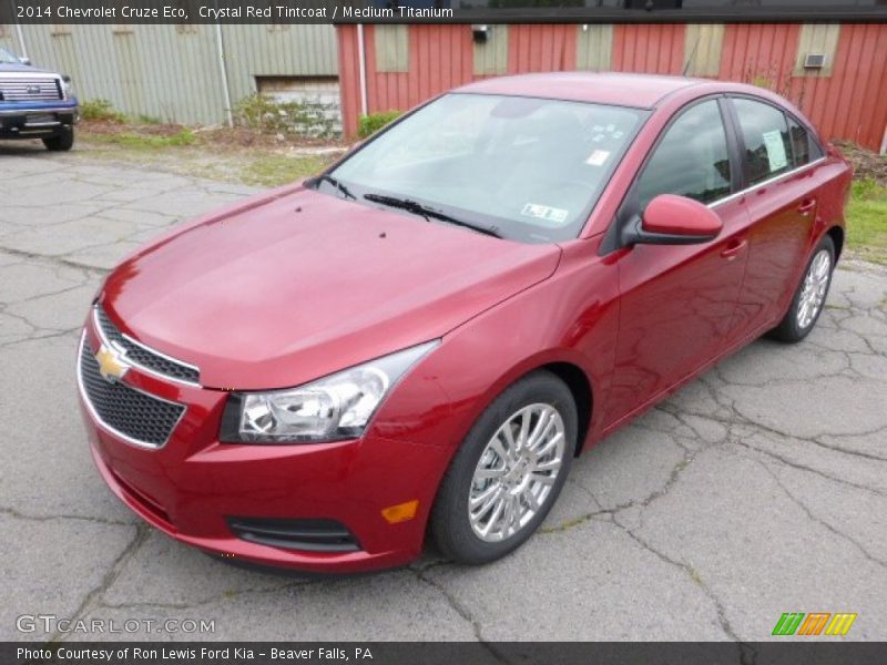 Crystal Red Tintcoat / Medium Titanium 2014 Chevrolet Cruze Eco