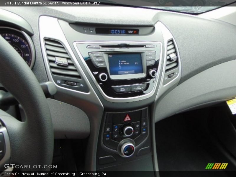 Windy Sea Blue / Gray 2015 Hyundai Elantra SE Sedan