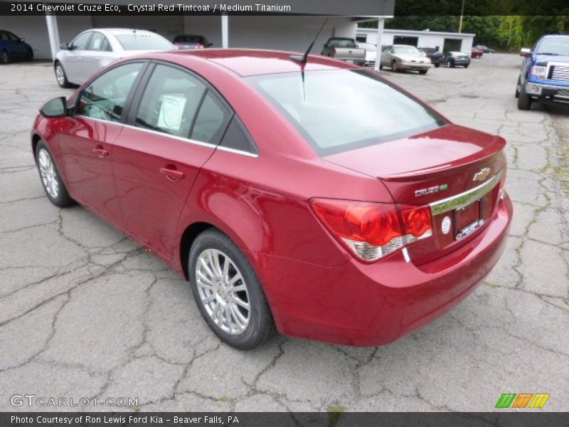 Crystal Red Tintcoat / Medium Titanium 2014 Chevrolet Cruze Eco