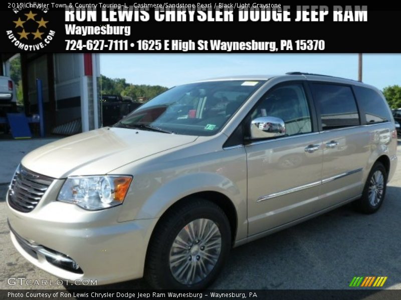 Cashmere/Sandstone Pearl / Black/Light Graystone 2015 Chrysler Town & Country Touring-L