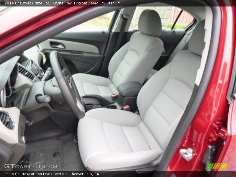 Crystal Red Tintcoat / Medium Titanium 2014 Chevrolet Cruze Eco