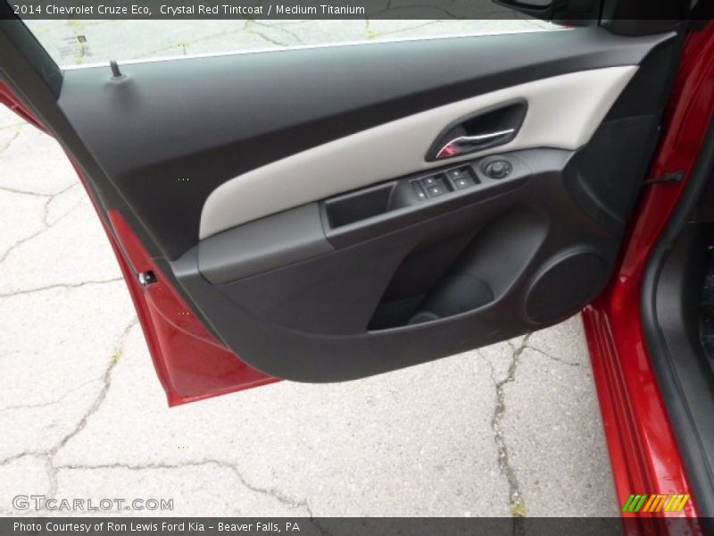 Crystal Red Tintcoat / Medium Titanium 2014 Chevrolet Cruze Eco
