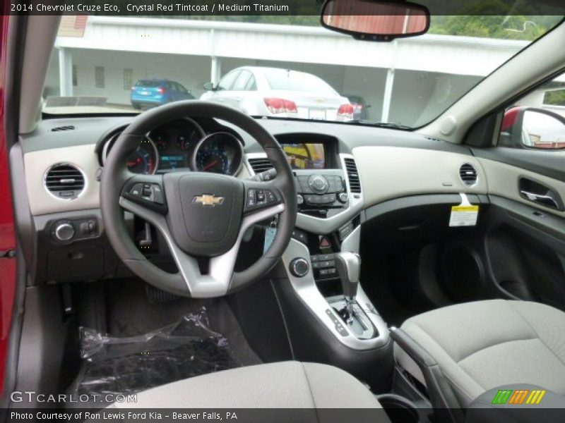 Crystal Red Tintcoat / Medium Titanium 2014 Chevrolet Cruze Eco