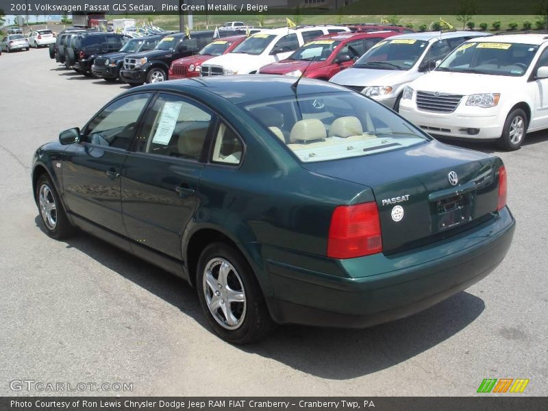 Pine Green Metallic / Beige 2001 Volkswagen Passat GLS Sedan