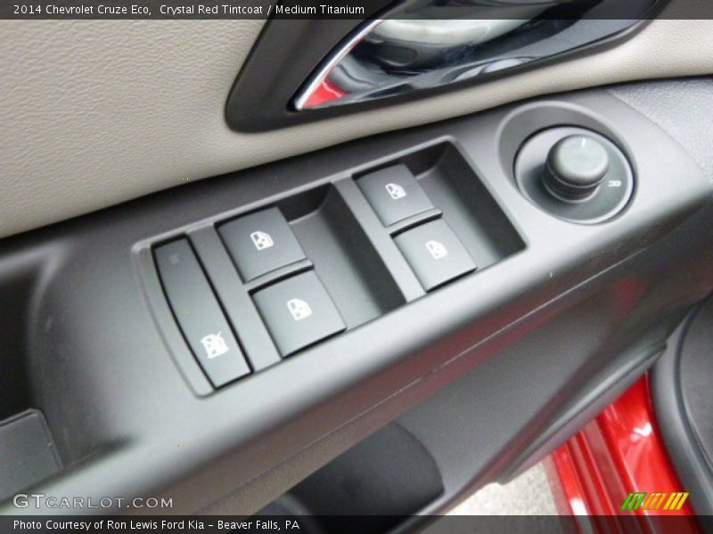 Crystal Red Tintcoat / Medium Titanium 2014 Chevrolet Cruze Eco