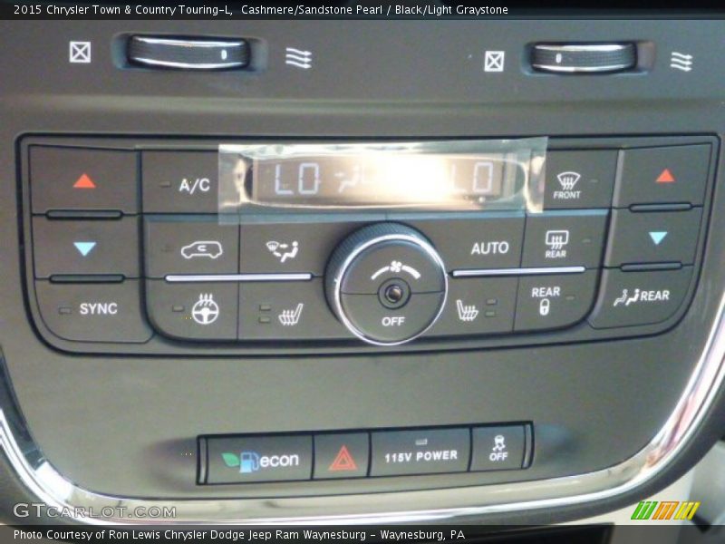 Cashmere/Sandstone Pearl / Black/Light Graystone 2015 Chrysler Town & Country Touring-L