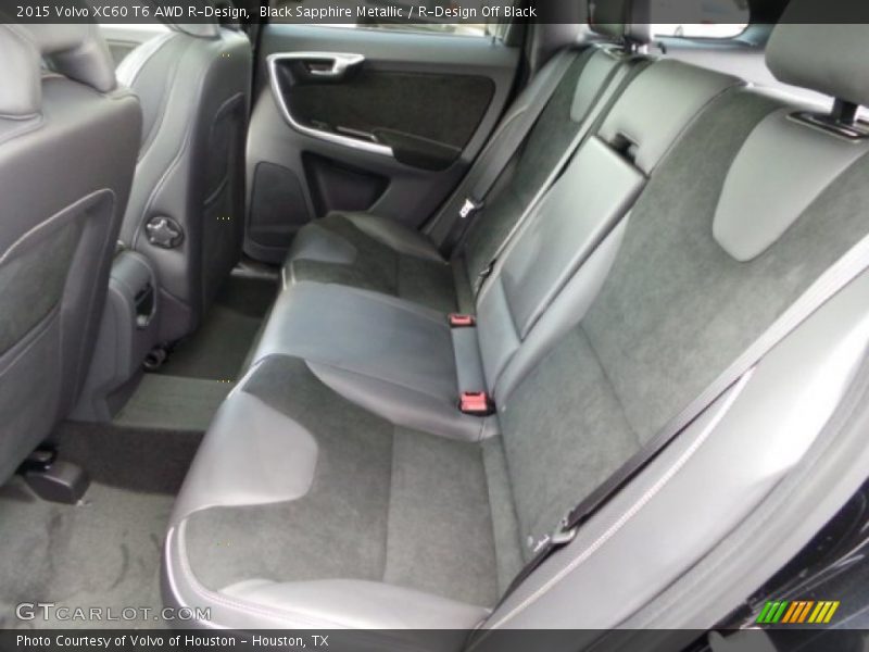 Rear Seat of 2015 XC60 T6 AWD R-Design