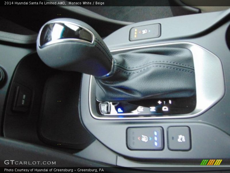 Monaco White / Beige 2014 Hyundai Santa Fe Limited AWD