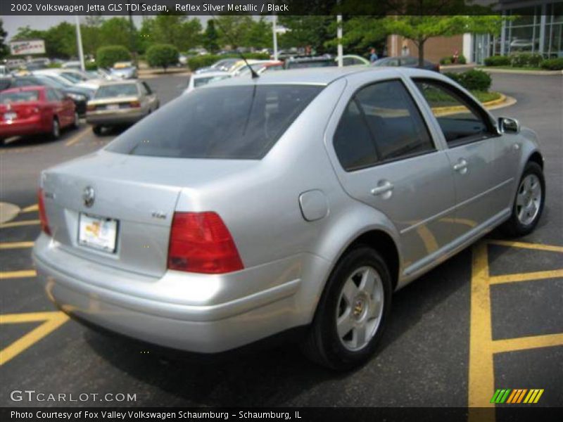 Reflex Silver Metallic / Black 2002 Volkswagen Jetta GLS TDI Sedan