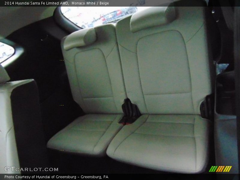 Monaco White / Beige 2014 Hyundai Santa Fe Limited AWD