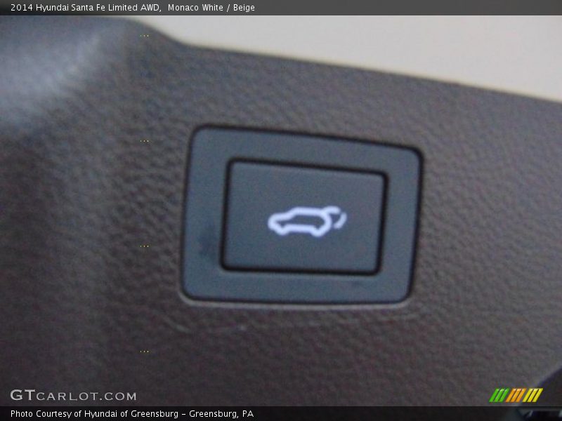 Monaco White / Beige 2014 Hyundai Santa Fe Limited AWD