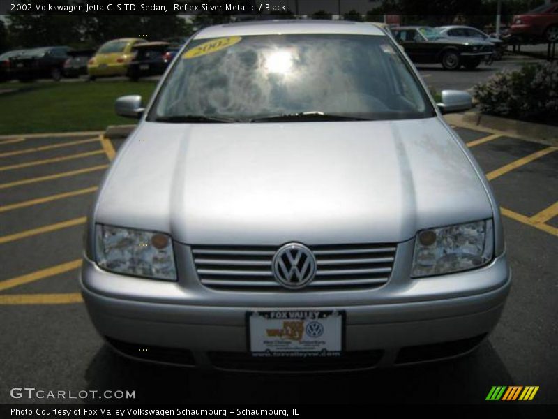 Reflex Silver Metallic / Black 2002 Volkswagen Jetta GLS TDI Sedan