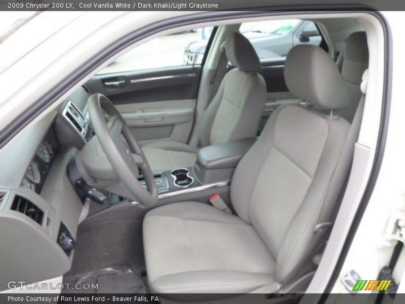 Cool Vanilla White / Dark Khaki/Light Graystone 2009 Chrysler 300 LX
