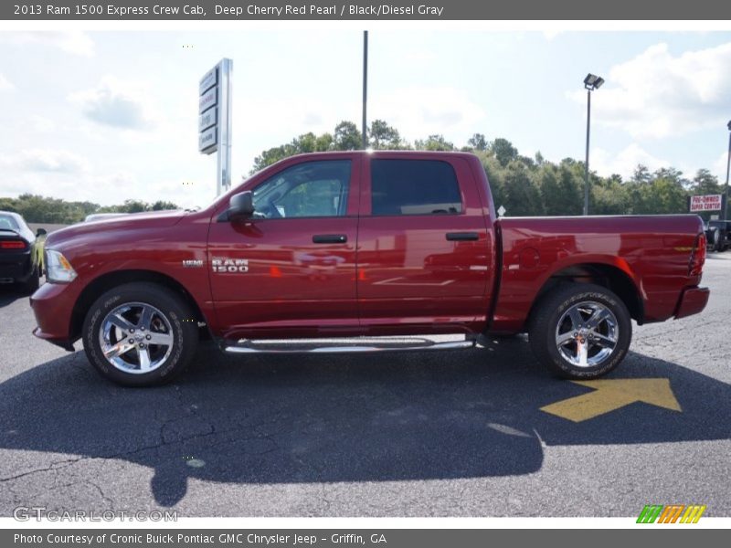 Deep Cherry Red Pearl / Black/Diesel Gray 2013 Ram 1500 Express Crew Cab