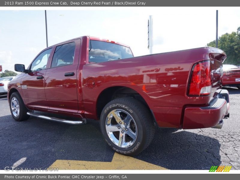 Deep Cherry Red Pearl / Black/Diesel Gray 2013 Ram 1500 Express Crew Cab