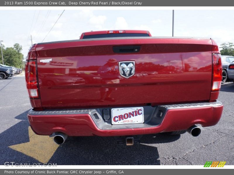 Deep Cherry Red Pearl / Black/Diesel Gray 2013 Ram 1500 Express Crew Cab