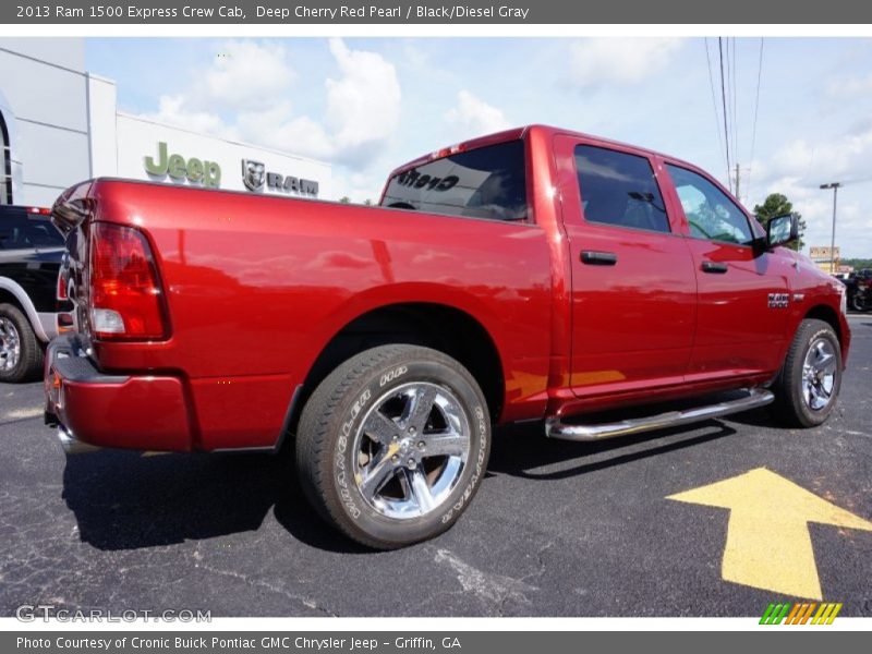 Deep Cherry Red Pearl / Black/Diesel Gray 2013 Ram 1500 Express Crew Cab