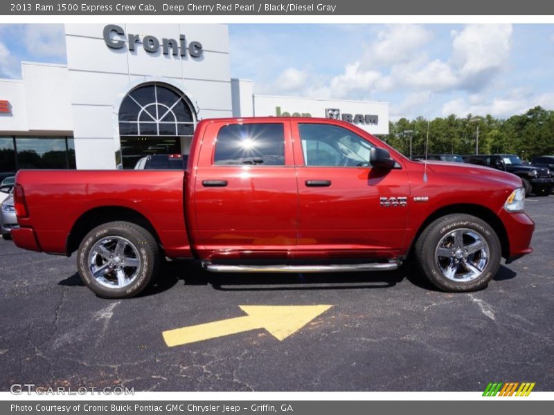 Deep Cherry Red Pearl / Black/Diesel Gray 2013 Ram 1500 Express Crew Cab