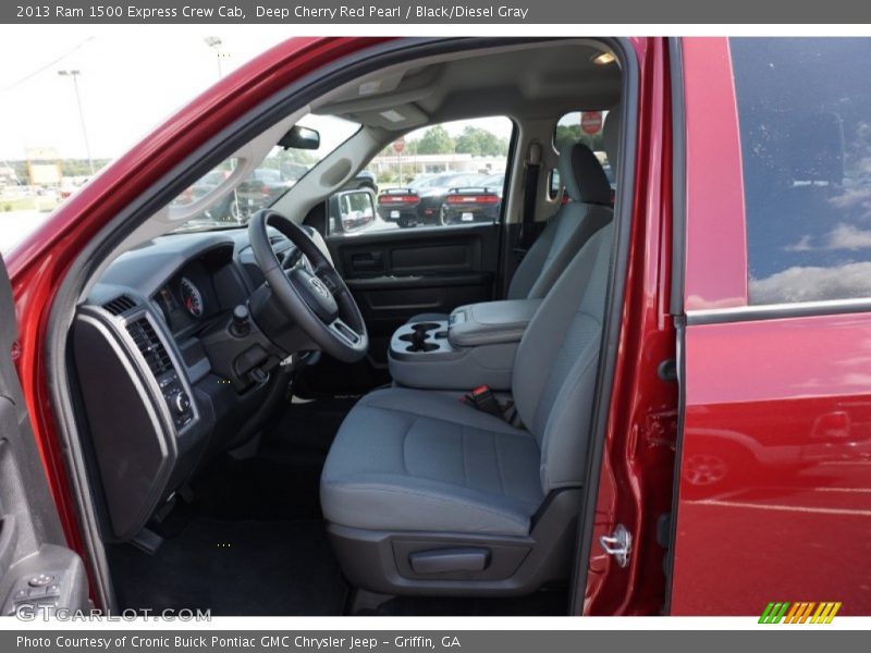 Deep Cherry Red Pearl / Black/Diesel Gray 2013 Ram 1500 Express Crew Cab