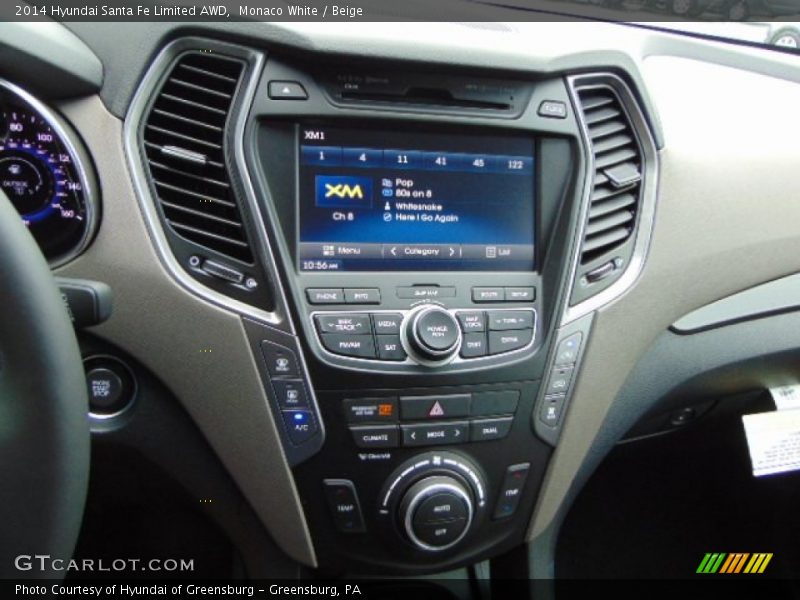 Controls of 2014 Santa Fe Limited AWD