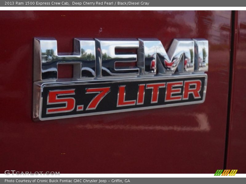 Deep Cherry Red Pearl / Black/Diesel Gray 2013 Ram 1500 Express Crew Cab