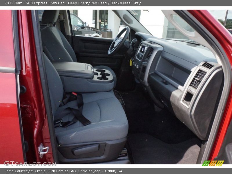 Deep Cherry Red Pearl / Black/Diesel Gray 2013 Ram 1500 Express Crew Cab