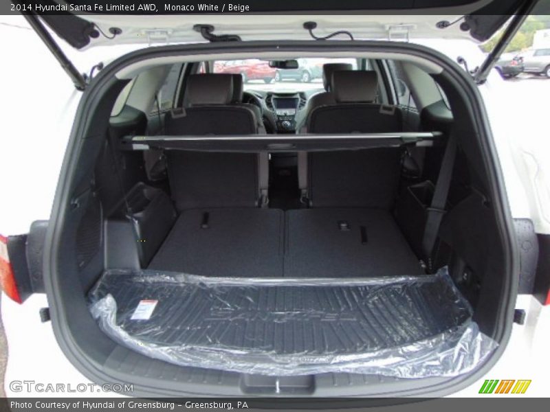 Monaco White / Beige 2014 Hyundai Santa Fe Limited AWD