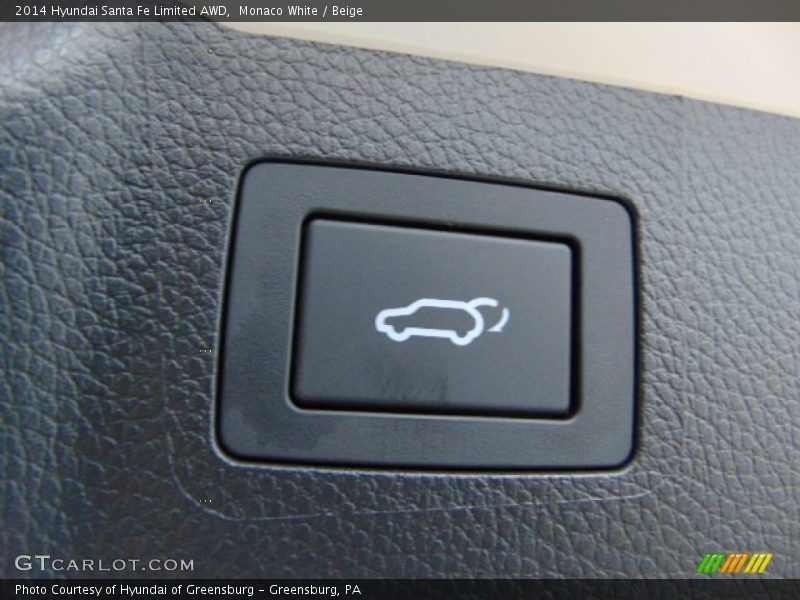 Monaco White / Beige 2014 Hyundai Santa Fe Limited AWD