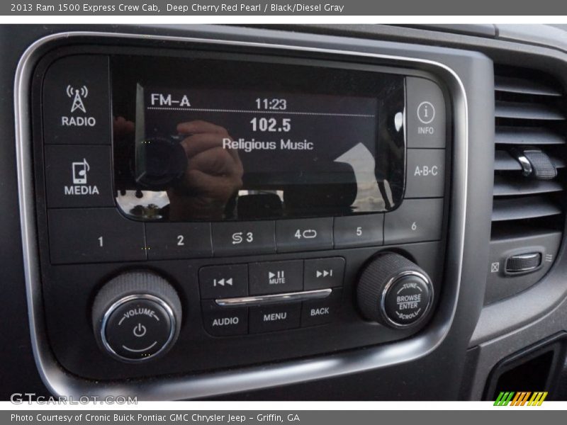 Deep Cherry Red Pearl / Black/Diesel Gray 2013 Ram 1500 Express Crew Cab