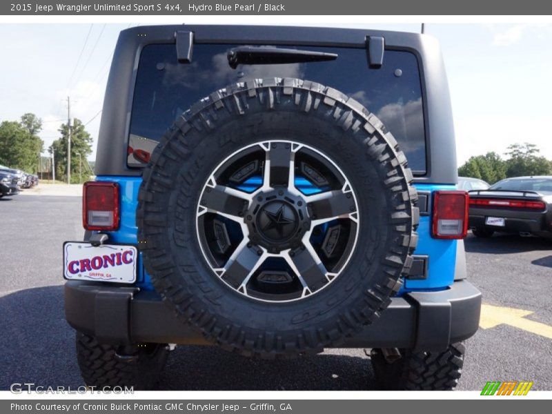 Hydro Blue Pearl / Black 2015 Jeep Wrangler Unlimited Sport S 4x4