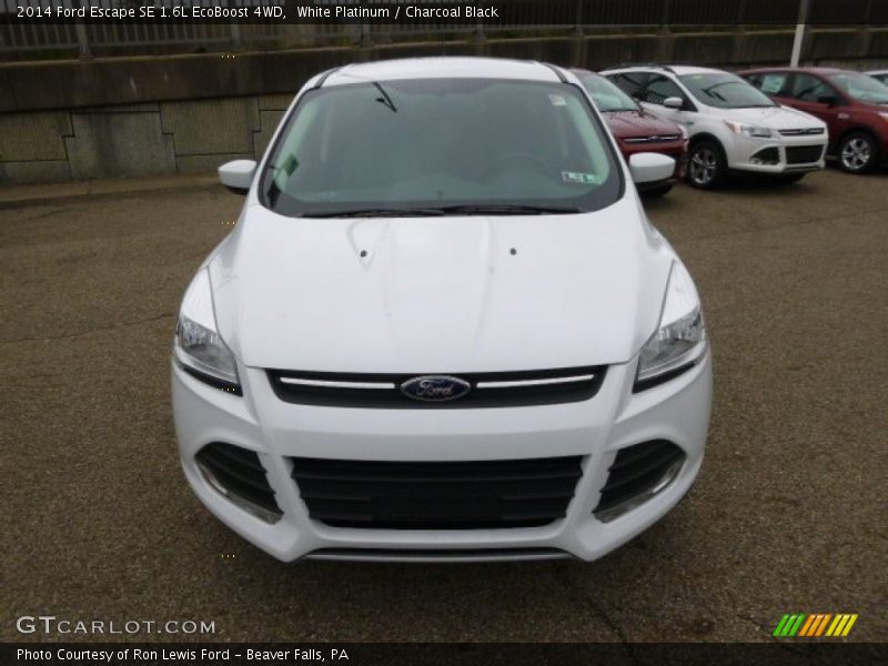 White Platinum / Charcoal Black 2014 Ford Escape SE 1.6L EcoBoost 4WD