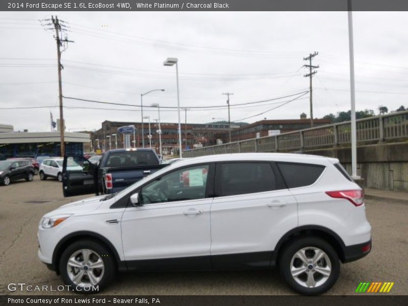 White Platinum / Charcoal Black 2014 Ford Escape SE 1.6L EcoBoost 4WD