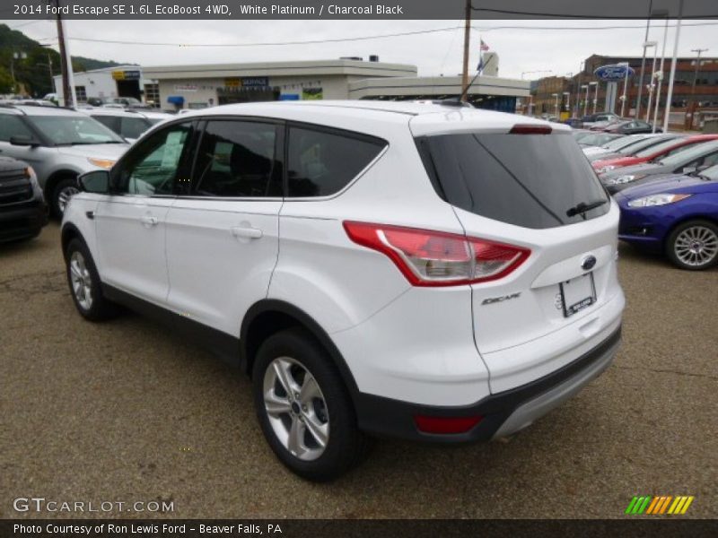White Platinum / Charcoal Black 2014 Ford Escape SE 1.6L EcoBoost 4WD