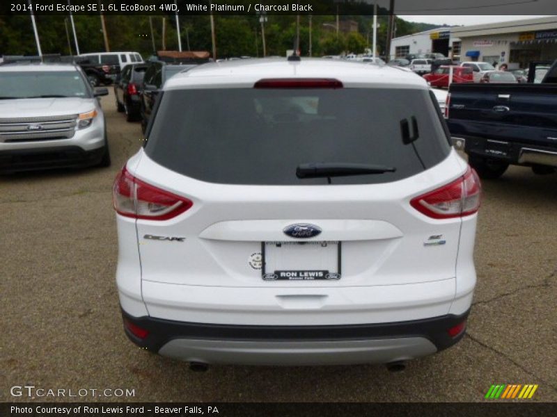White Platinum / Charcoal Black 2014 Ford Escape SE 1.6L EcoBoost 4WD