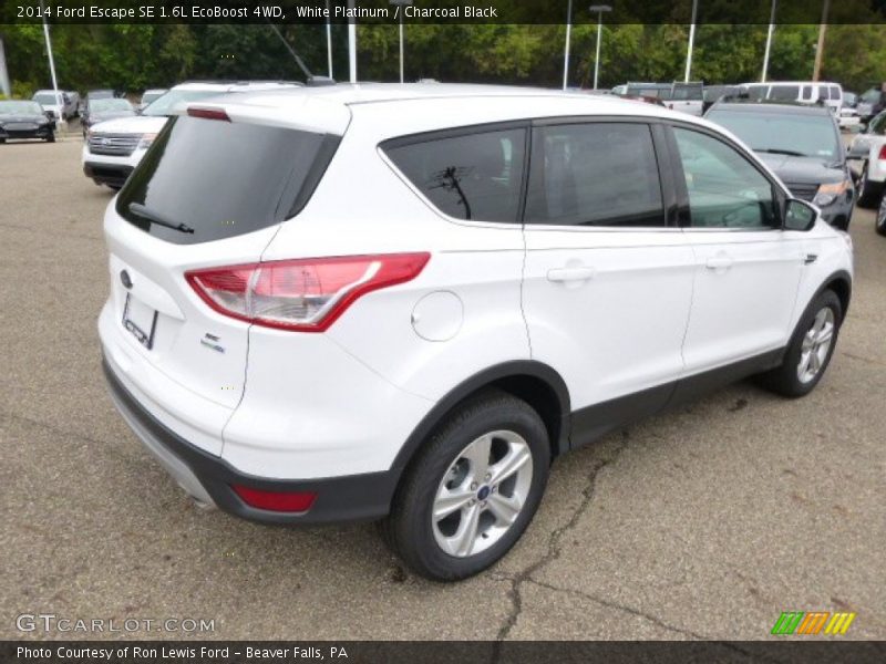 White Platinum / Charcoal Black 2014 Ford Escape SE 1.6L EcoBoost 4WD