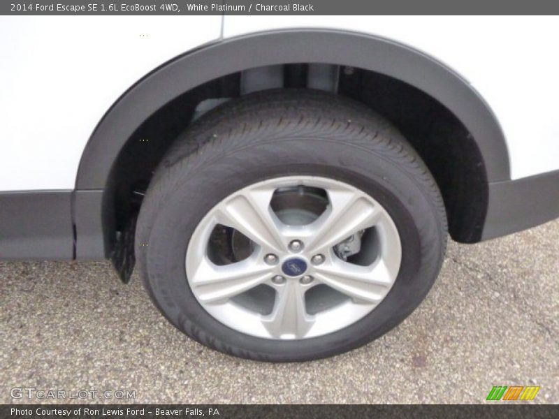 White Platinum / Charcoal Black 2014 Ford Escape SE 1.6L EcoBoost 4WD